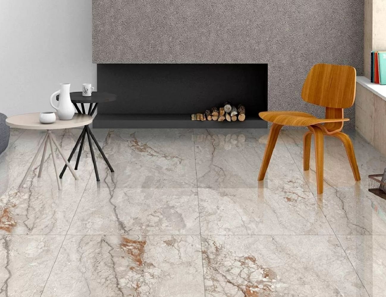 Керамогранит ХайГлосси Цеппо Дэ Грей/HG Glossy Ceppo Di Grey